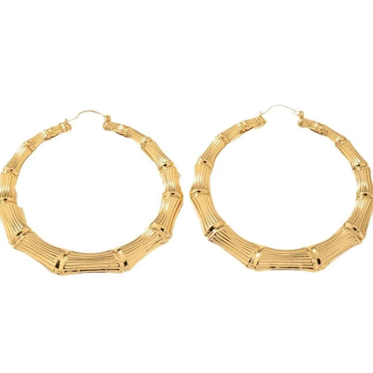 Stainless Steel Textured Hoop Earrings 1905dec5-ce33-4cdd-bf82-39530aad74cb-Max-Origin