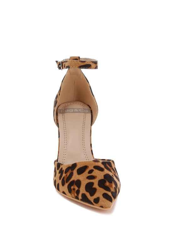 Dolona Leopard Print Stiletto Heel Sandals 1909aee4-ea5b-4b54-982a-ad174aa7d32d