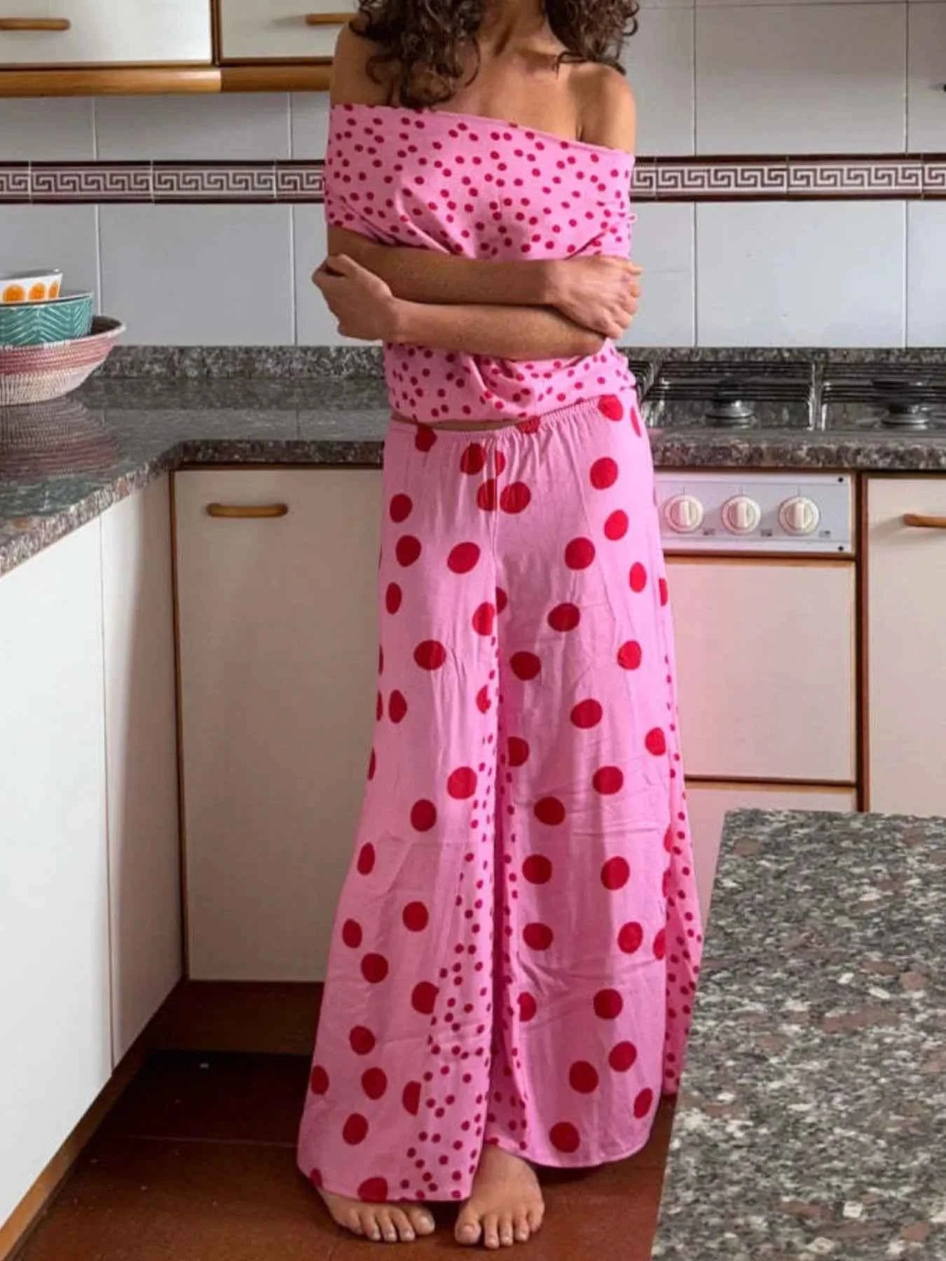 Polka Dot Top and Maxi Skirt Set 190e93f6-7457-4675-a0e8-2ba417fc675f-Max-Origin