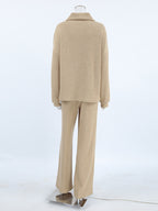 Turtleneck Long Sleeve Top and Pants Set 191633a6b048421688c3743a9c4352e7-Max