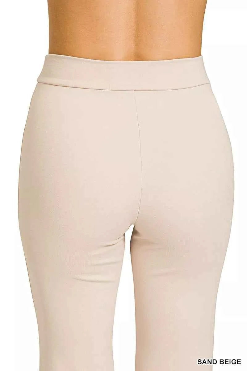 Zenana Heavy Ponte Elastic Waistband Pintuck Pants 1916605cb03643589a8b47b43c01e034-Max-Origin