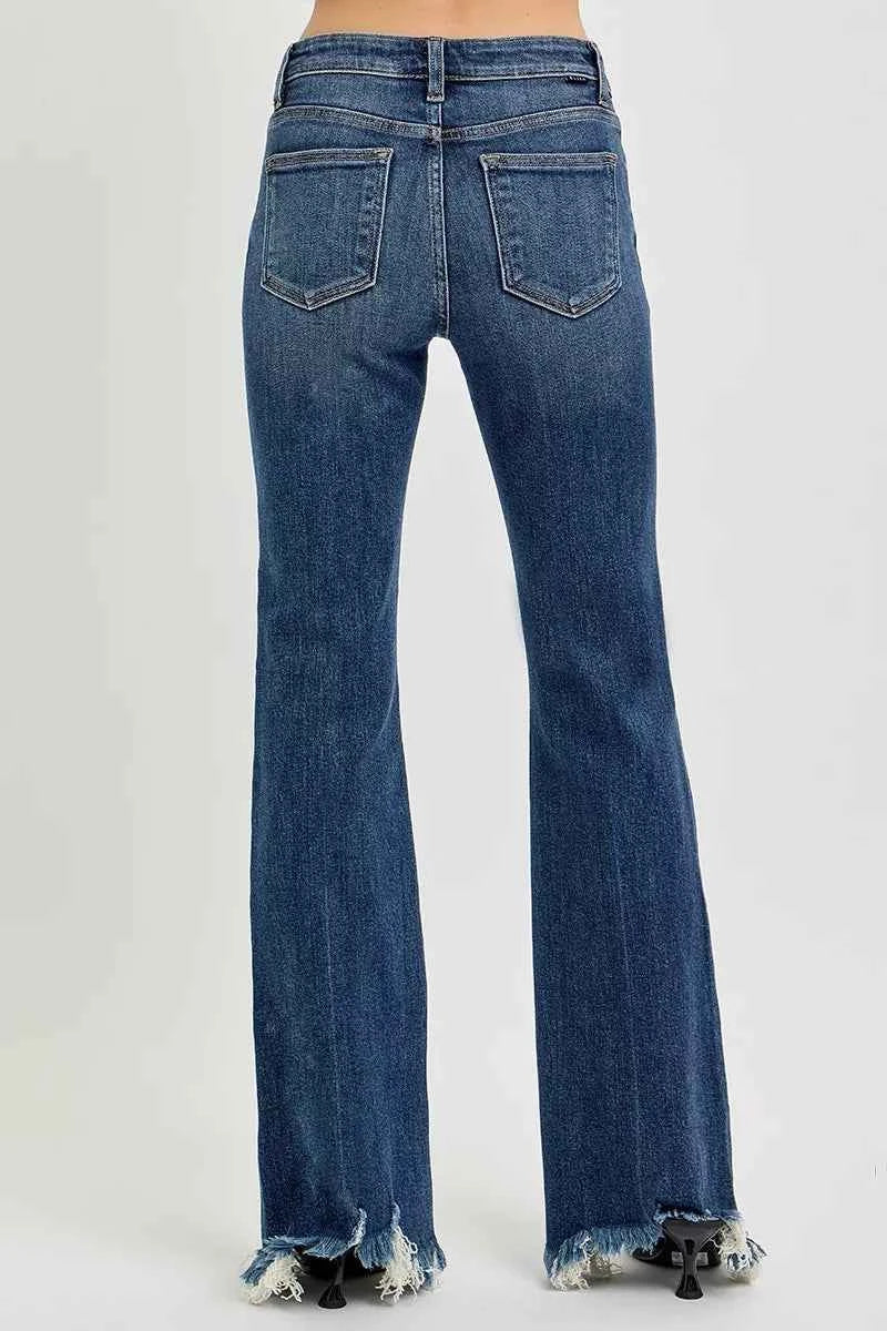 RISEN Full Size Mid Rise Flare Frayed Hem Jeans Plus Size 1924749c2cc4411d9967c9e0abdb2acb-Max-Origin