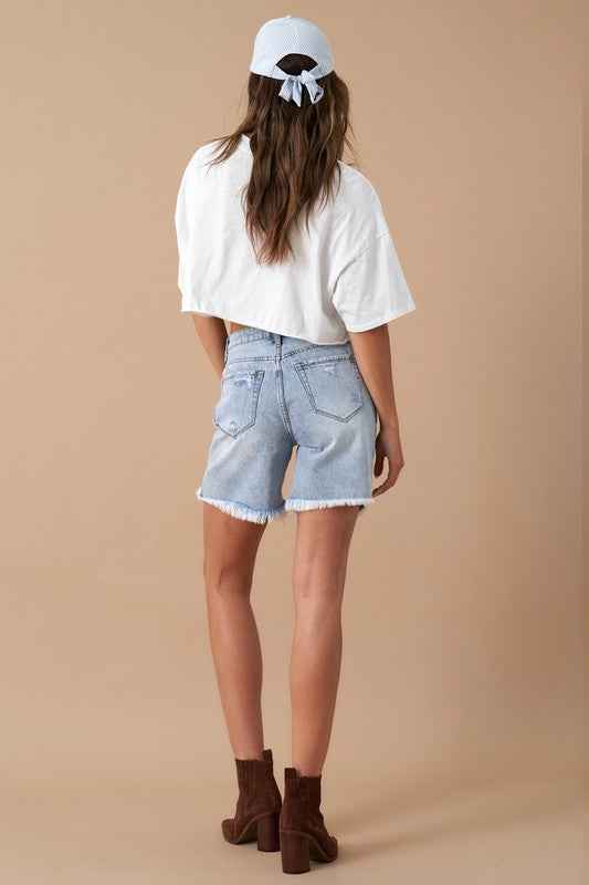 High Rise Bermuda Denim Shorts 19276909_d1517f7f-ac33-4731-8167-aca83a991048