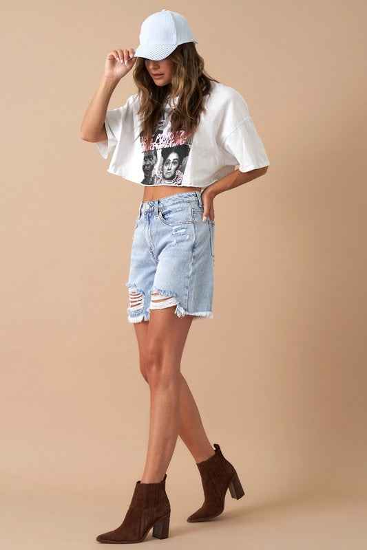 High Rise Bermuda Denim Shorts 19276909_d38ea814-ecf7-4dd9-a712-a645cbd89281