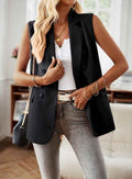 Double breasted blazer vest Black 19344595_471b9def-7215-49d6-976c-21493cd0ef5f