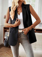 Double breasted blazer vest Black 19344595_471b9def-7215-49d6-976c-21493cd0ef5f