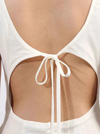 Cutout Back Printed Square Neck Dress 19469885-b0b3-4dec-8160-8edd1588c619-Max-Origin