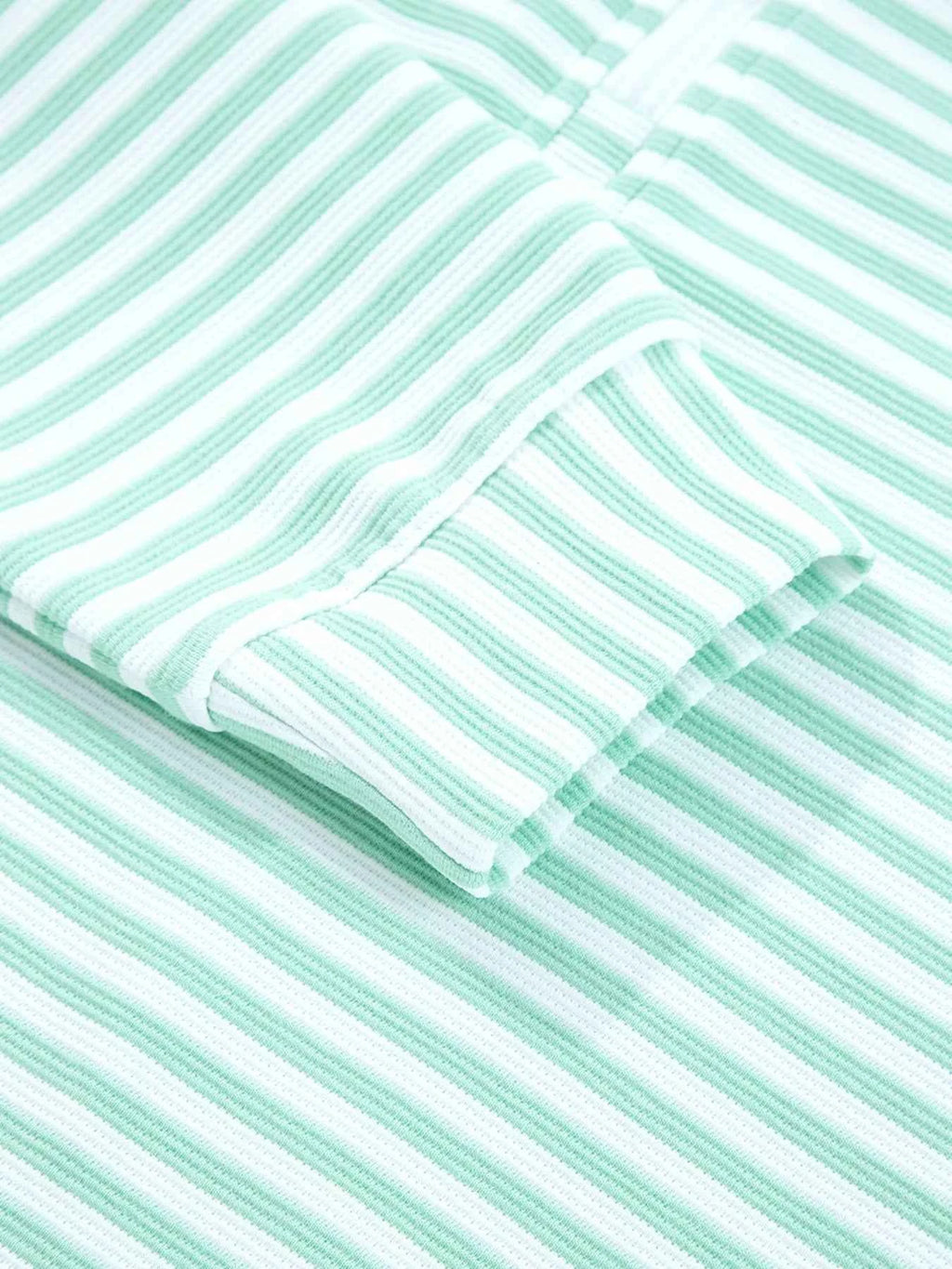Stripe Quarter Zip Collar Long Sleeve Top 19505edb05a74e5fa18e95cbd29d73c3-Max-Origin