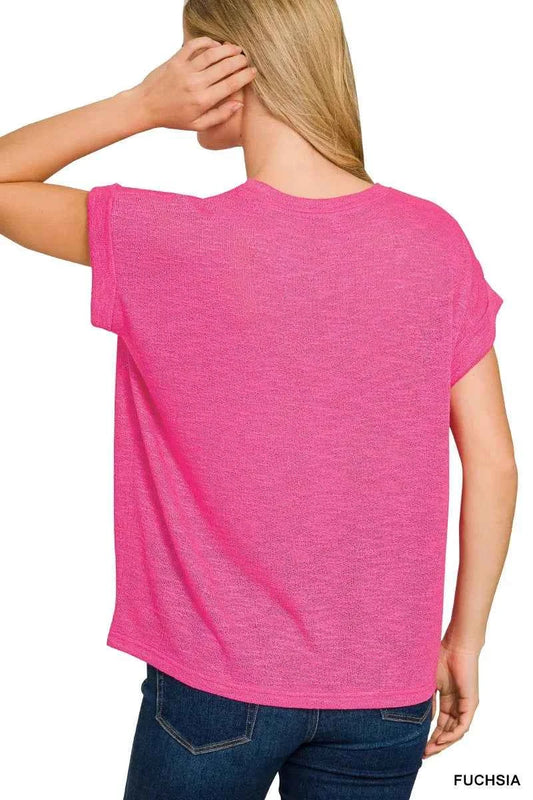 Hacci Slub Rolled Up Sleeve Tee 1950603f7d7d467cb2beb4600bc9b437-Max-Origin