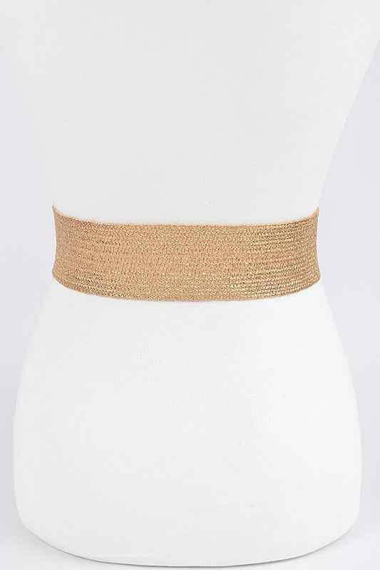 Double Buckle Metallic Faux Straw Elastic Belt 19519913_9061e928-dffc-4351-9be6-3440cd6691c4