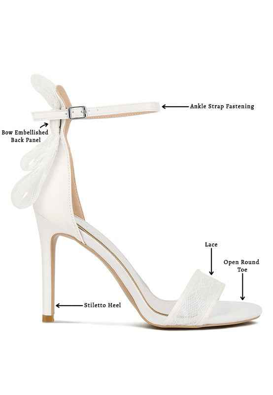Delancy Bow Detail Lace Stiletto Sandals 19533673_31701698-c62a-44a1-85d2-3c4a52f7995c