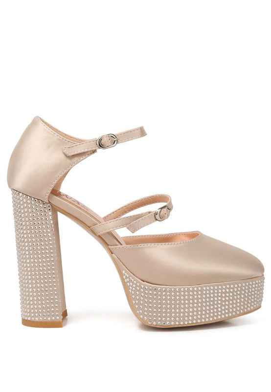 Shiver Rhinestones Embellished Platform Sandals 19533712_64a0d8dc-a540-45b6-99a4-d74f46bbd33b