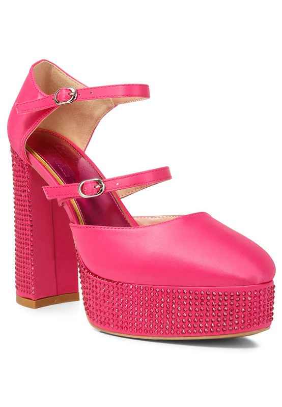 Shiver Rhinestones Embellished Platform Sandals 19533712_fce2bb7d-0af7-4e95-9d77-8d570c3d8132