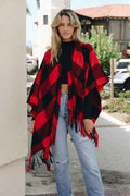 Buffalo Check Tassel Poncho Red Black Default 19645241-2ba6-4abe-b19d-28c1df193bb3_4f5ddbf4-6421-46fc-8c6d-a8b499a21e98