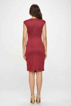 Brushed Knit Short Sleeve Bodycon Dress with Slit 19668803_c99555c2-8110-49d7-bd94-c1fbbbb5b840