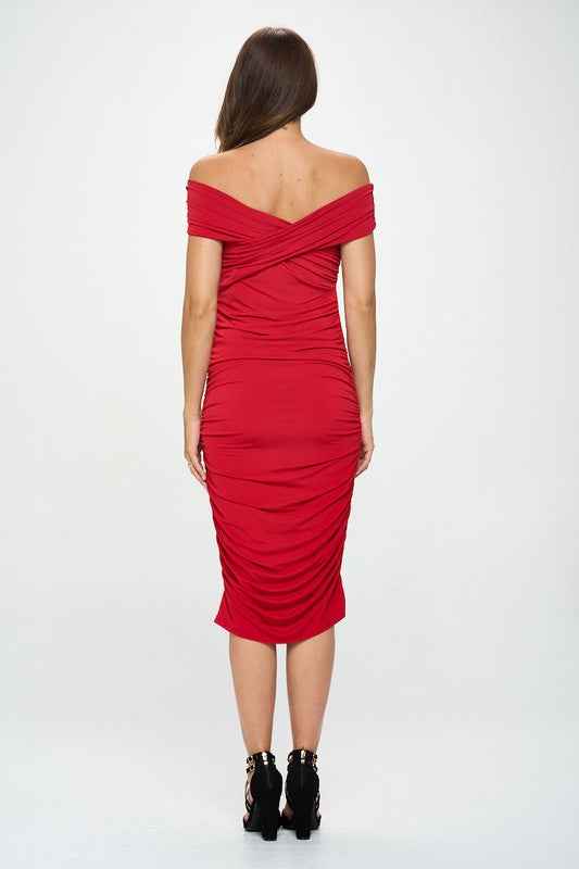 Solid Off Shoulder Midi Bodycon Dress 19687271_d1be88f7-0290-4301-915e-ceb40ab8d83c