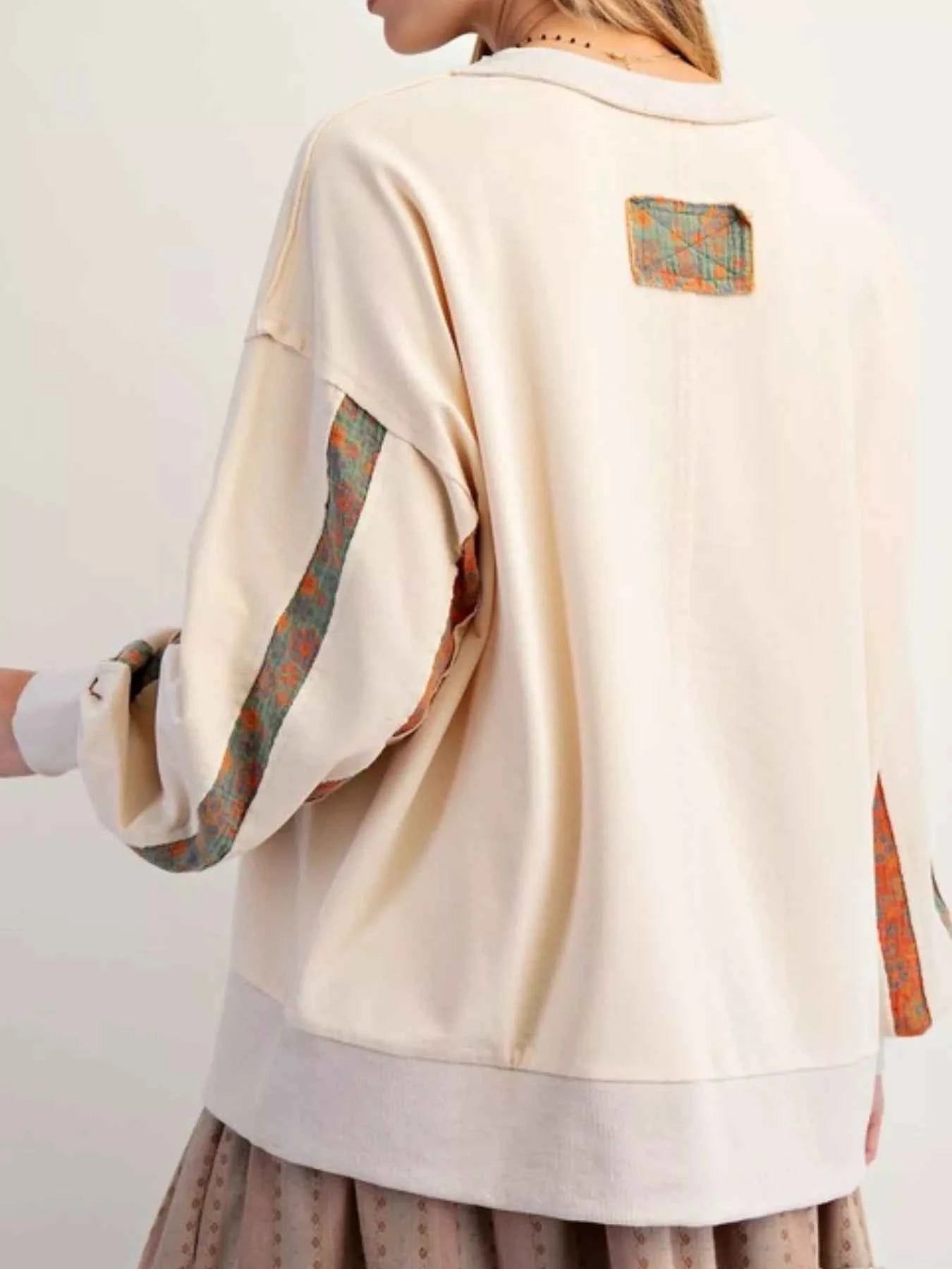 Bohemian Striped Oversized Sweatshirt 19742735-56e1-4f35-89f6-ffae1d226f41-Max-Origin