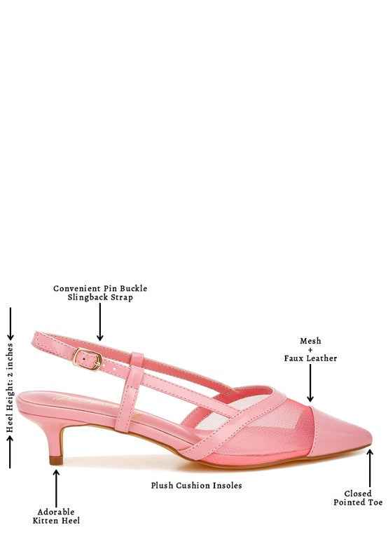 Temptress Mesh Slingback Sandals 1983b144-380f-48ee-a452-ee1fc8c5a27e