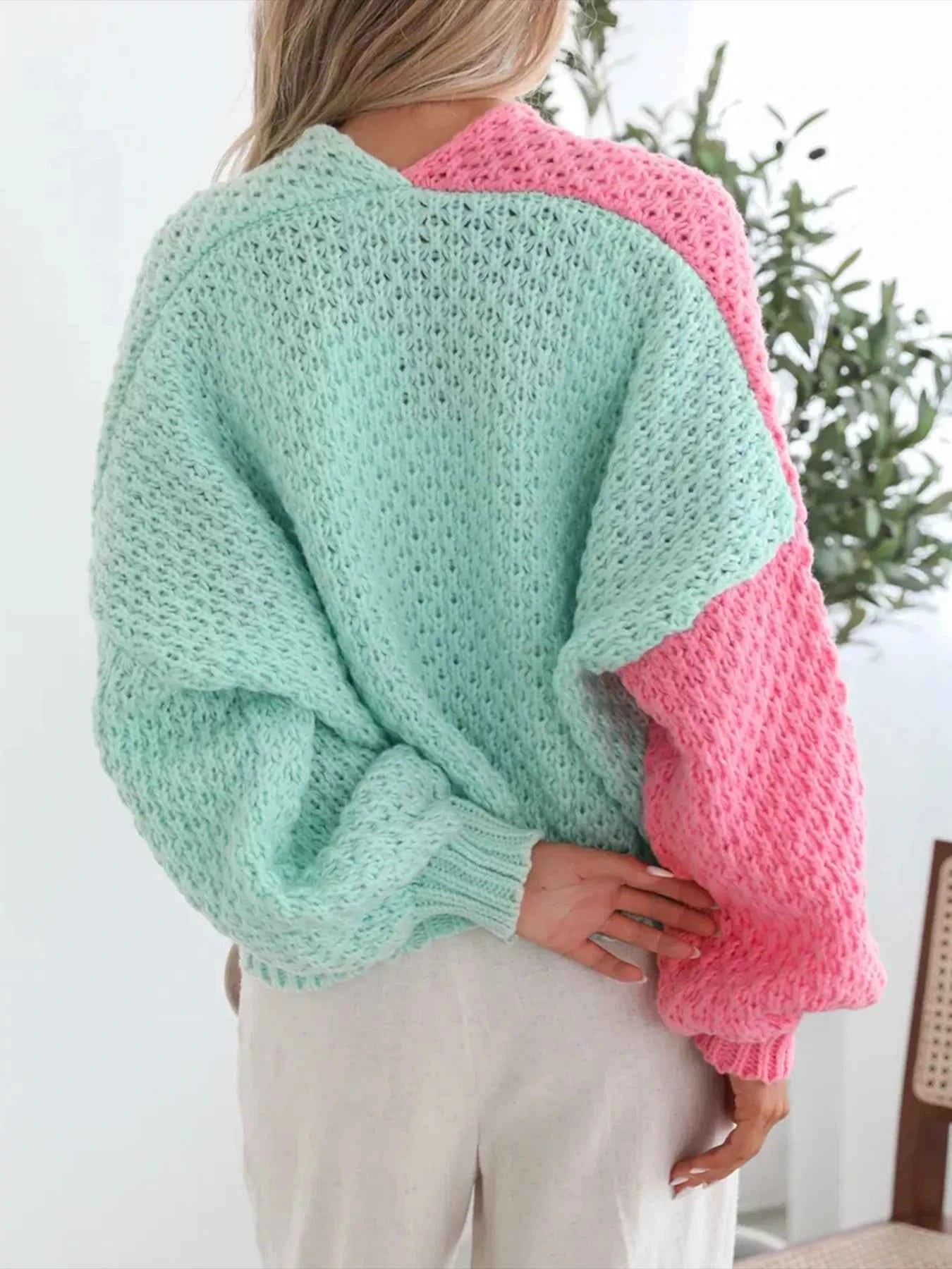 Color Block Open Front Cardigan 1987de02-38d4-412f-a946-6fc422ba9a97-Max-Origin
