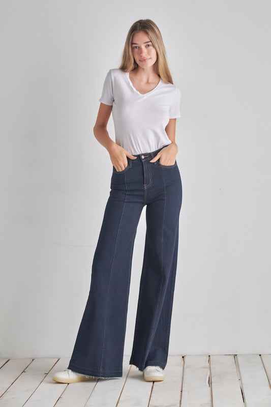 Wide leg, denim pants, jeans, western Dark Wash 19933615_5c28ec6c-2940-4f90-946a-c6f5ea36cf7b