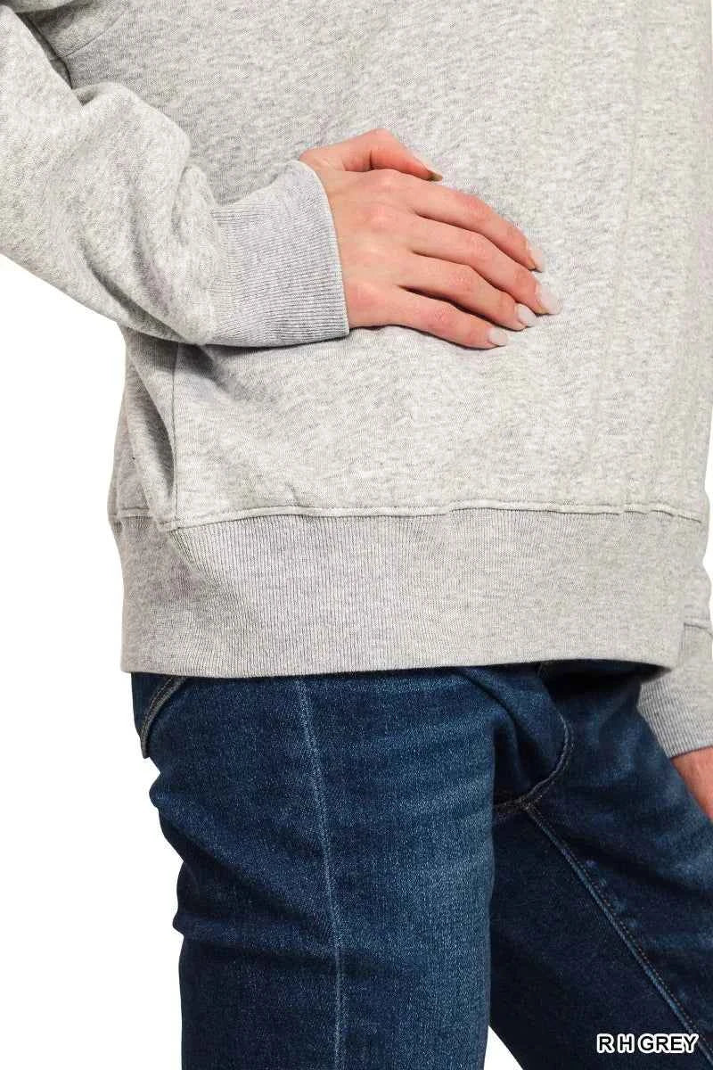 Zenana Fleece Half Zip Sweatshirt 19a4fc2914dd4dbead16ba65b07922fa-Max-Origin
