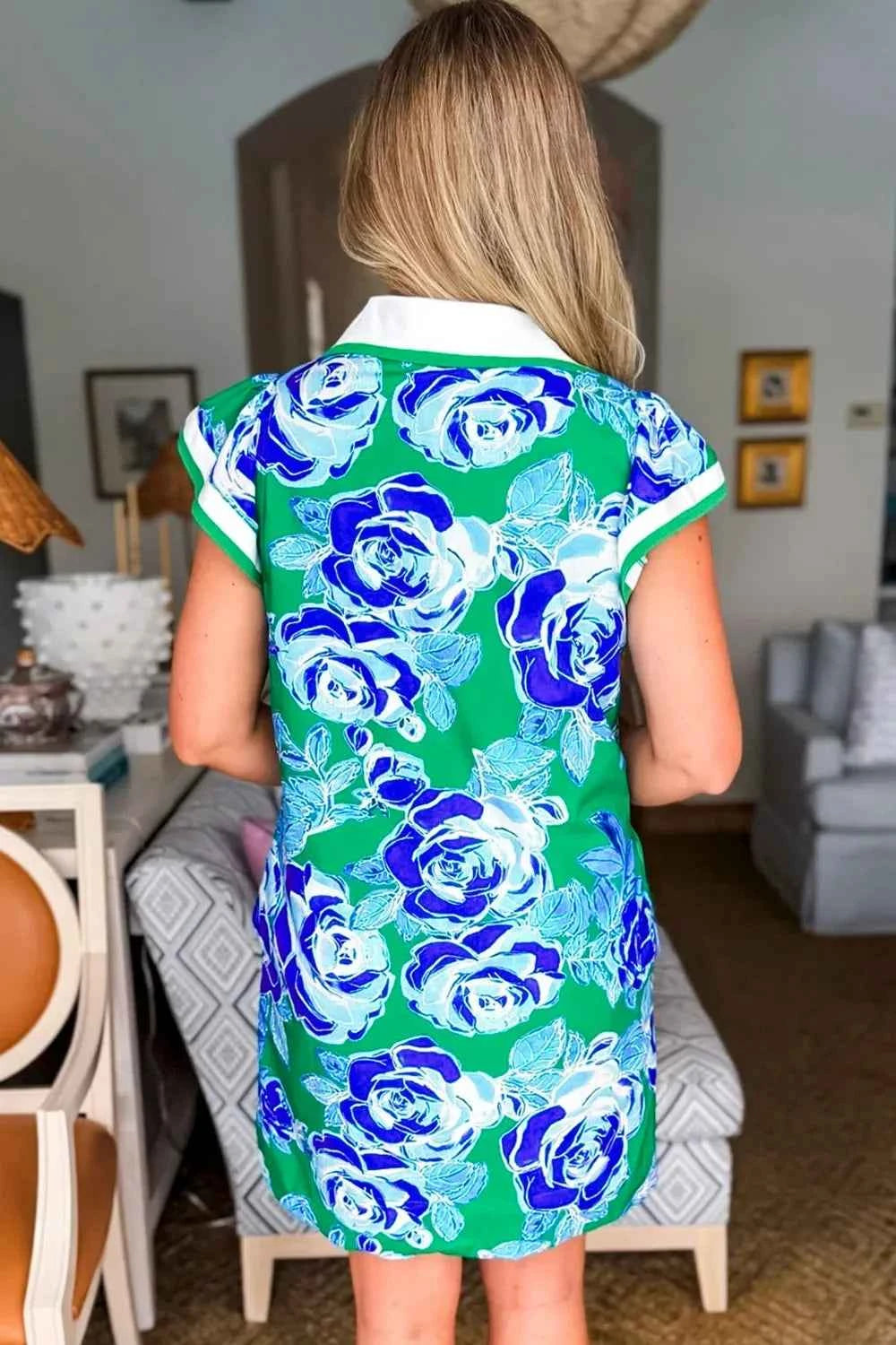 Printed Ruffled Sleeve Mini Dress 19b75e35-4b7d-415a-b4ca-26dfb756d33b-Max-Origin