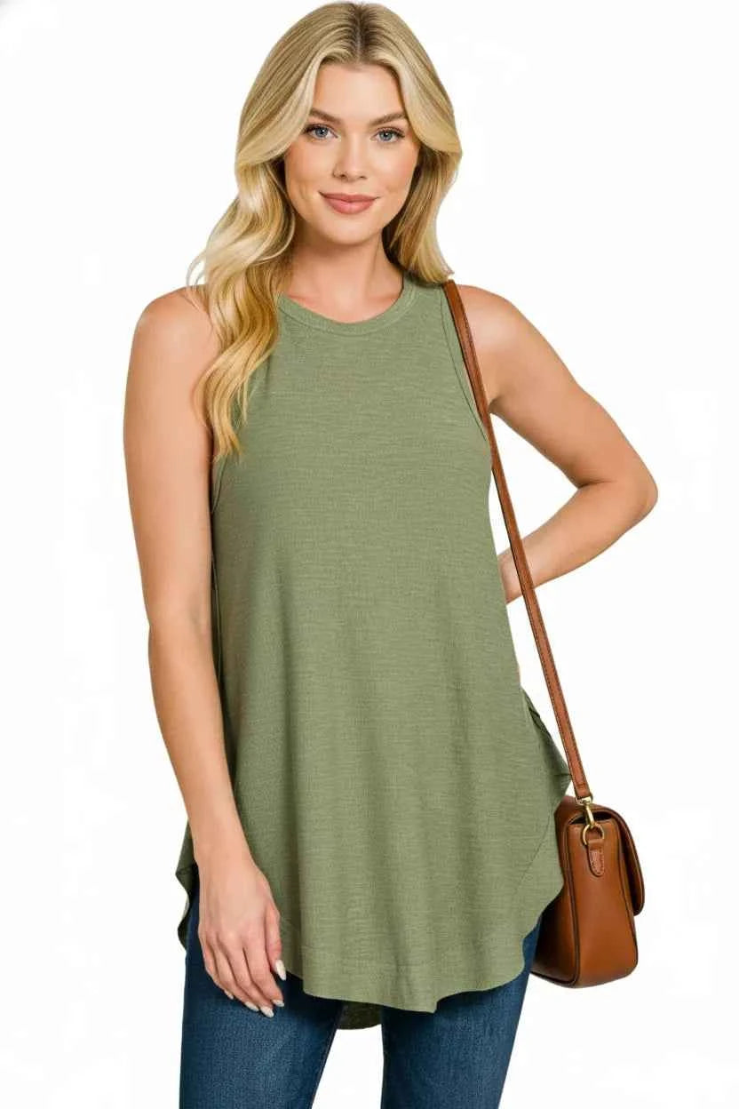 Zenana Curved Hem Slub Tunic Tank 19c3a403-3a82-436a-a90f-79a88a47a296-Max-Origin