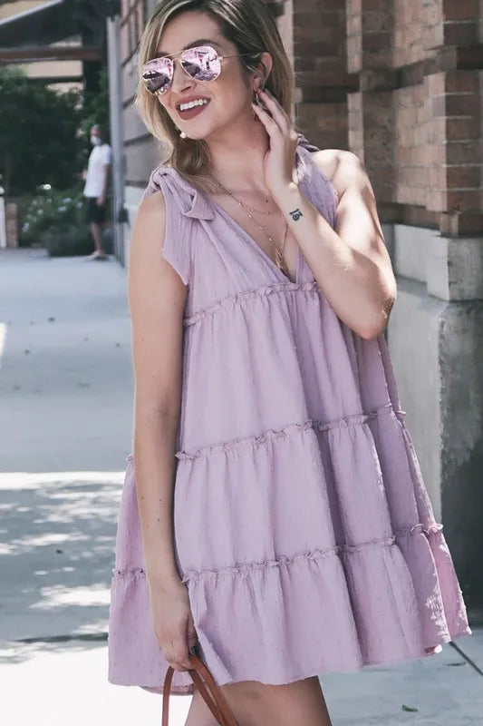 And The Why Polka Dot Textured Layered Flounce Ruffle Dress Lavender 19ec66c9849e4936b971ab8275f293ec-Max-Origin