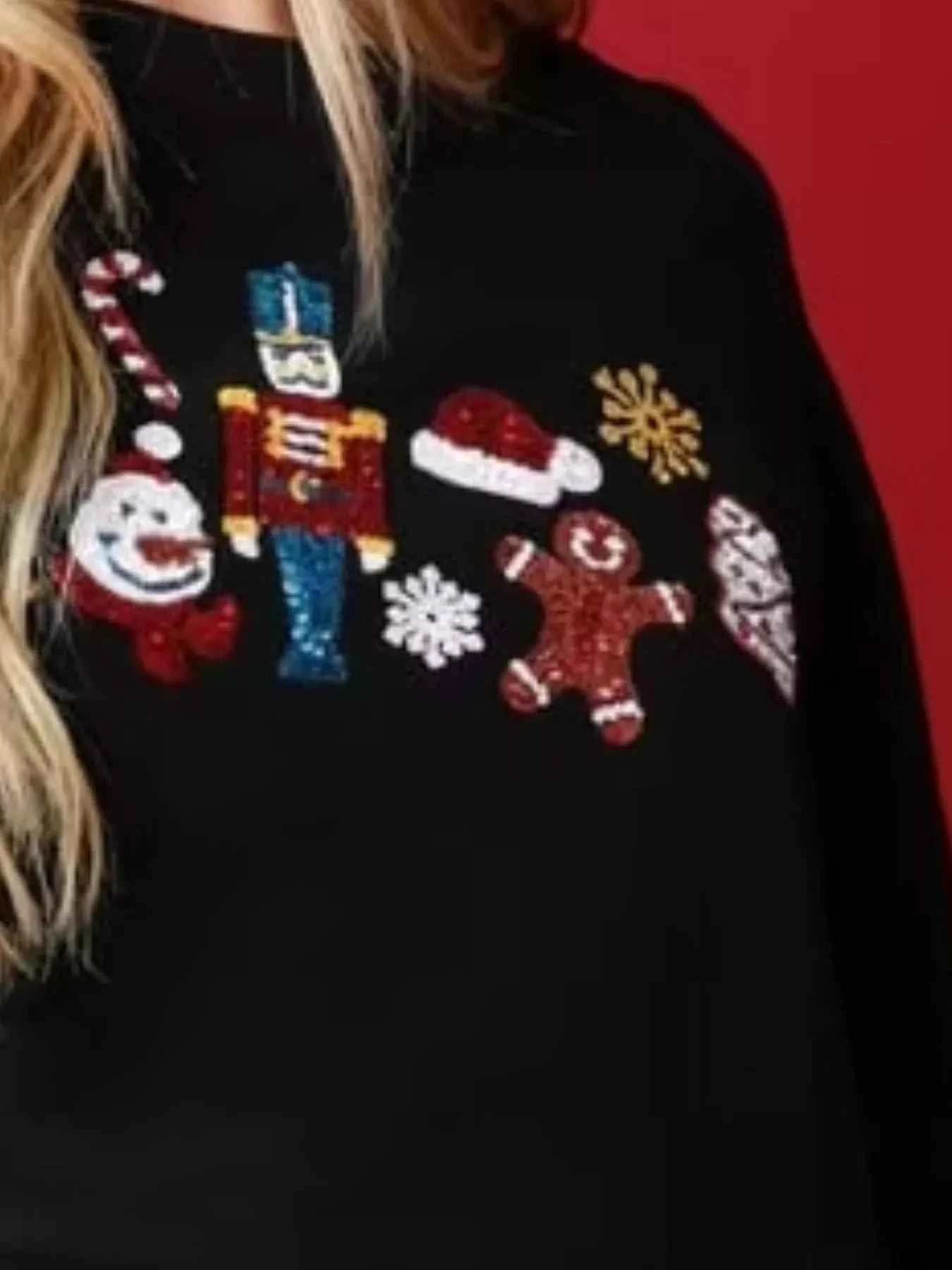 Christmas Sequin Cropped Sweatshirt 19ef9532-0a43-4220-aee8-facf57f5c6ba-Max-Origin