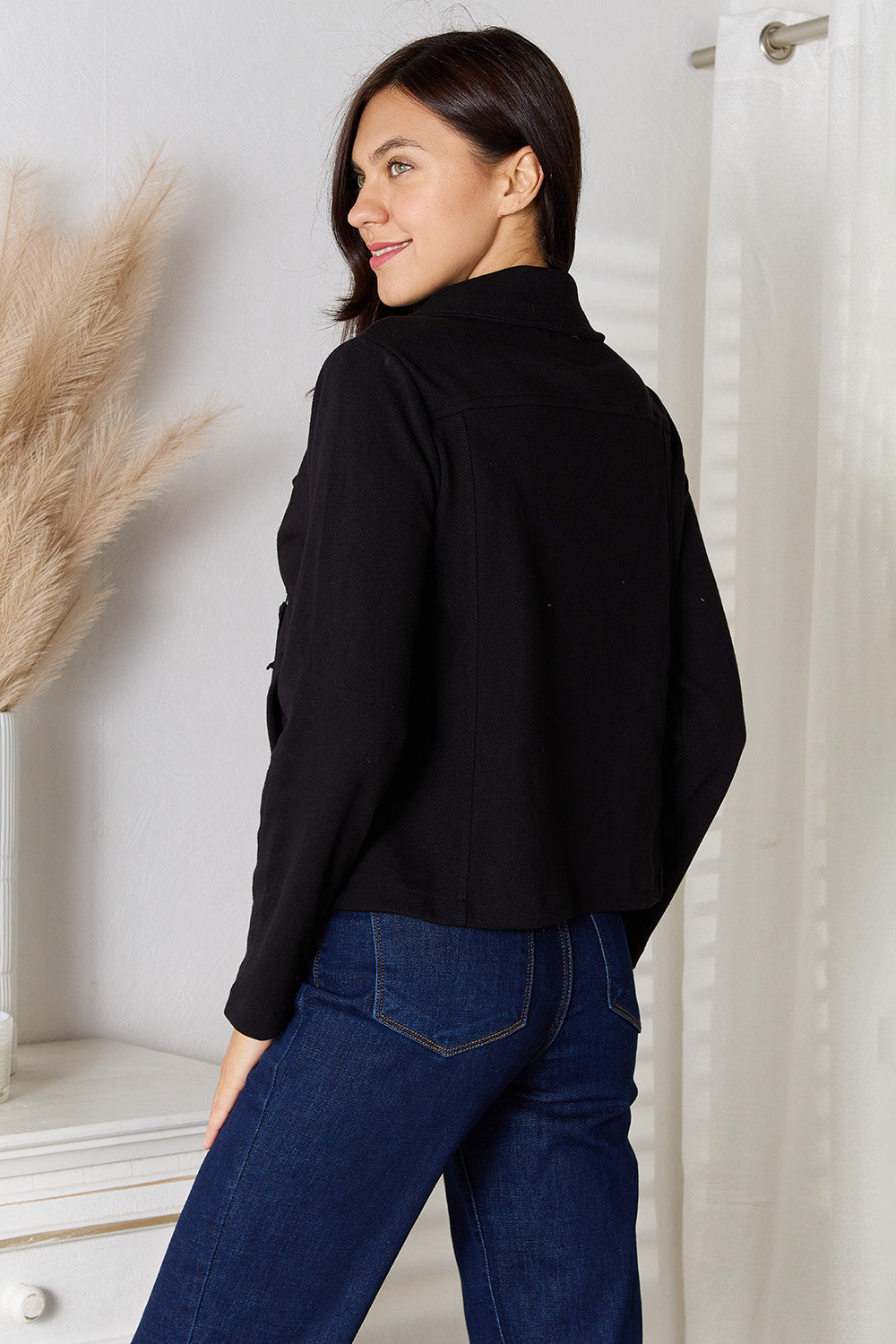 Culture Code Full Size Zip-Up Jacket with Pockets 19f9d89b8bbb4b5abcffc6d64bbb697e-Max
