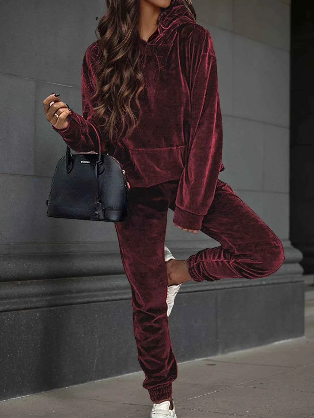 Velvet Long Sleeve Hoodie and Pants Set 19faf41afac249d3a1b93a56c160300a-Max-Origin