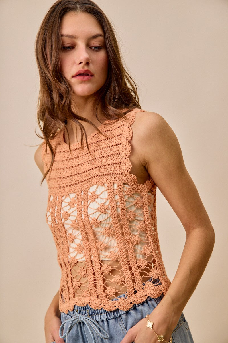 SO ME Crochet Knitted Lace Sweater Tank Top 1a0f63fababf430da964223e8c0253a6-Max