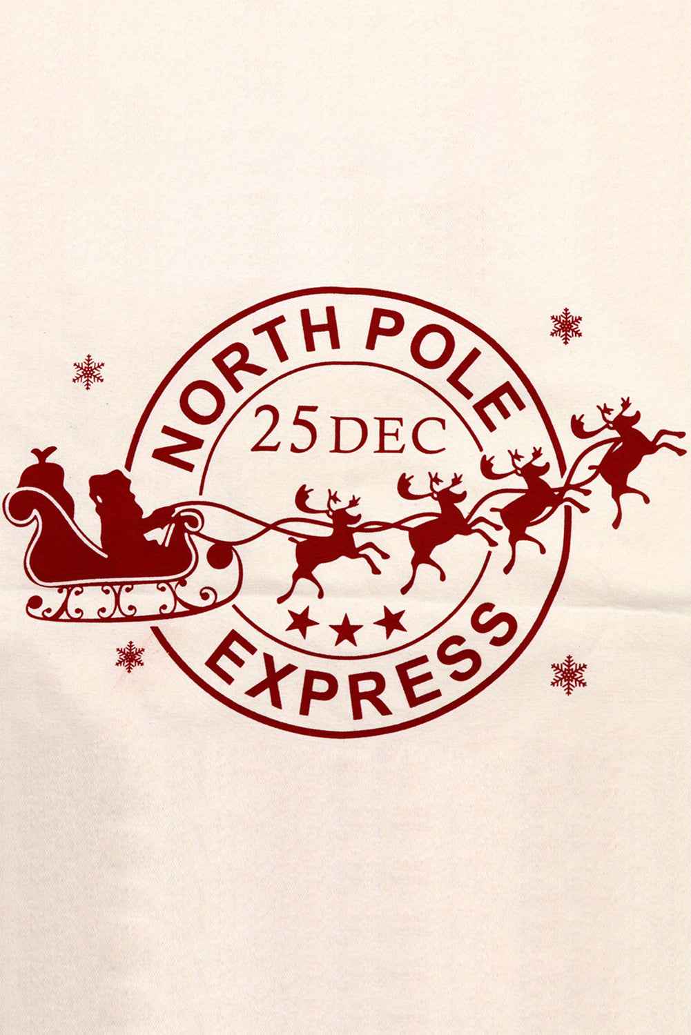 White Reindeer Drawstring Closure Christmas Party Favor Gift Bag 1a130352f17a0311