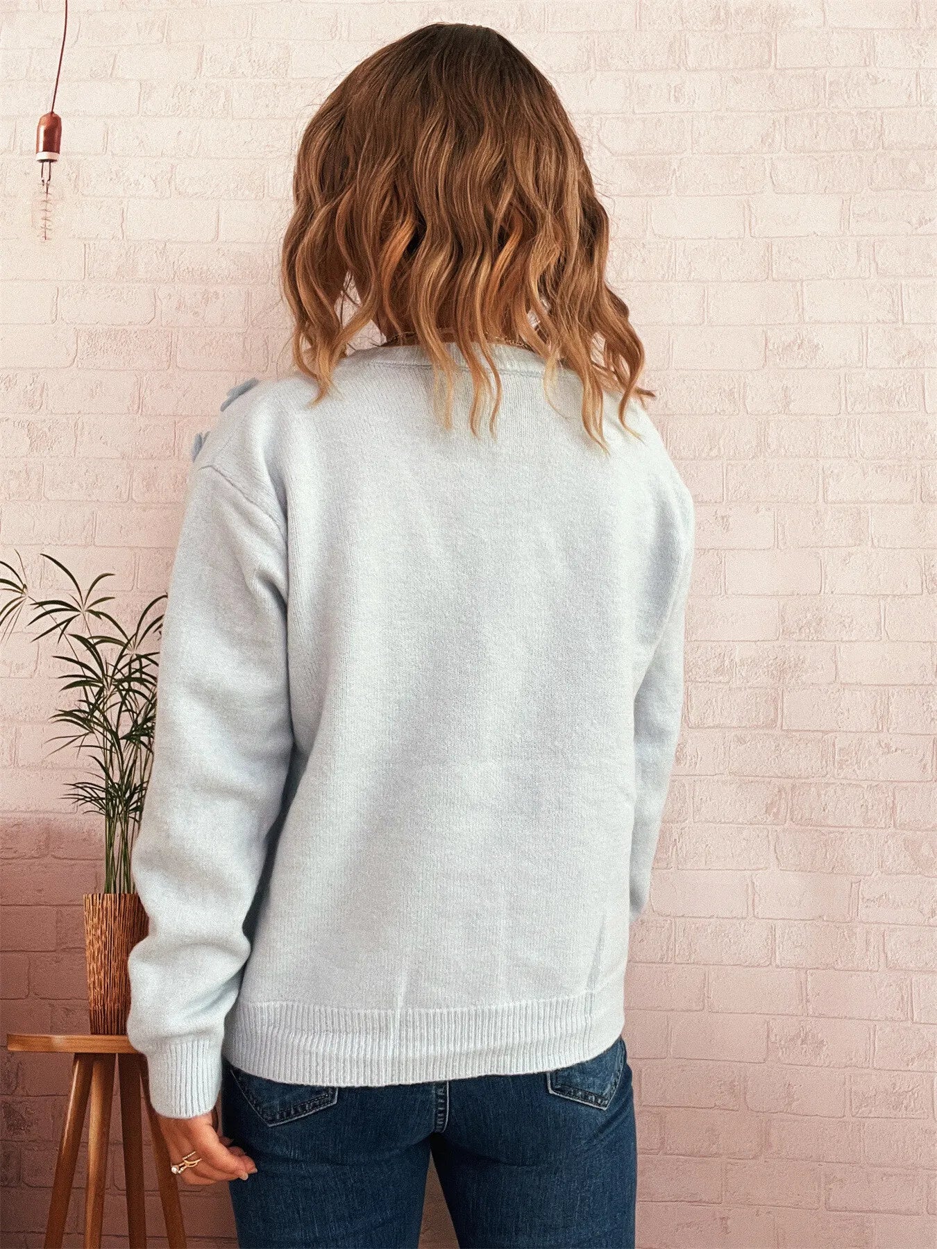 Flower Button Up Long Sleeve Cardigan 1a1fea0e0b9d46a39f28a59e4d733549-Max-Origin