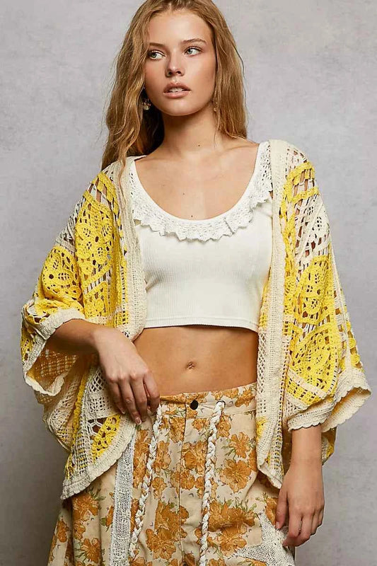 POL Open Front Crochet Cardigan with Scalloped Edge 1a507b05-1683-4456-838a-0acee9147c50-Max-Origin