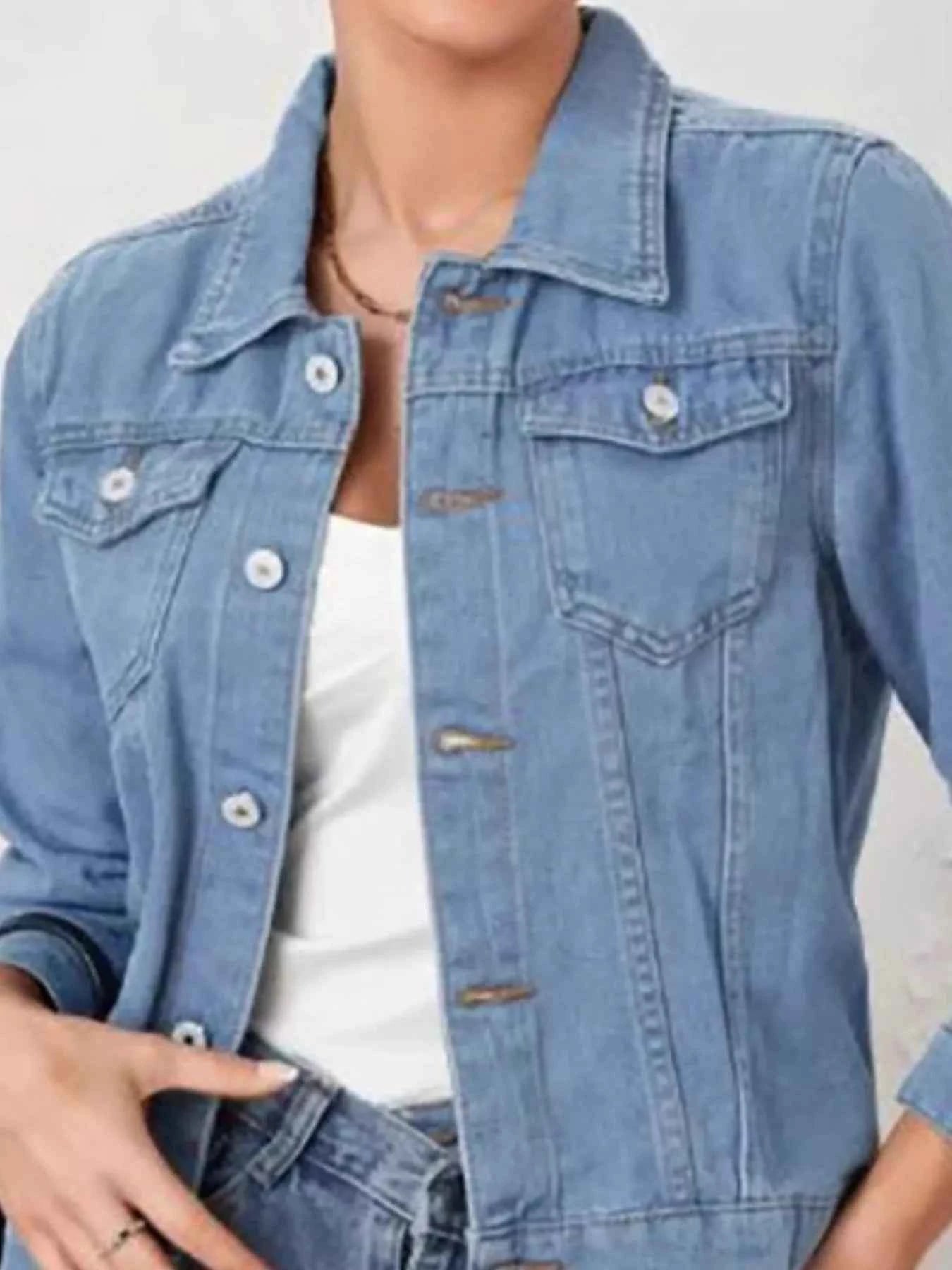 Button Up Long Sleeve Denim Jacket 1a59d10f-5df9-4f1f-b5ac-9a2ad3fa698c-Max-Origin