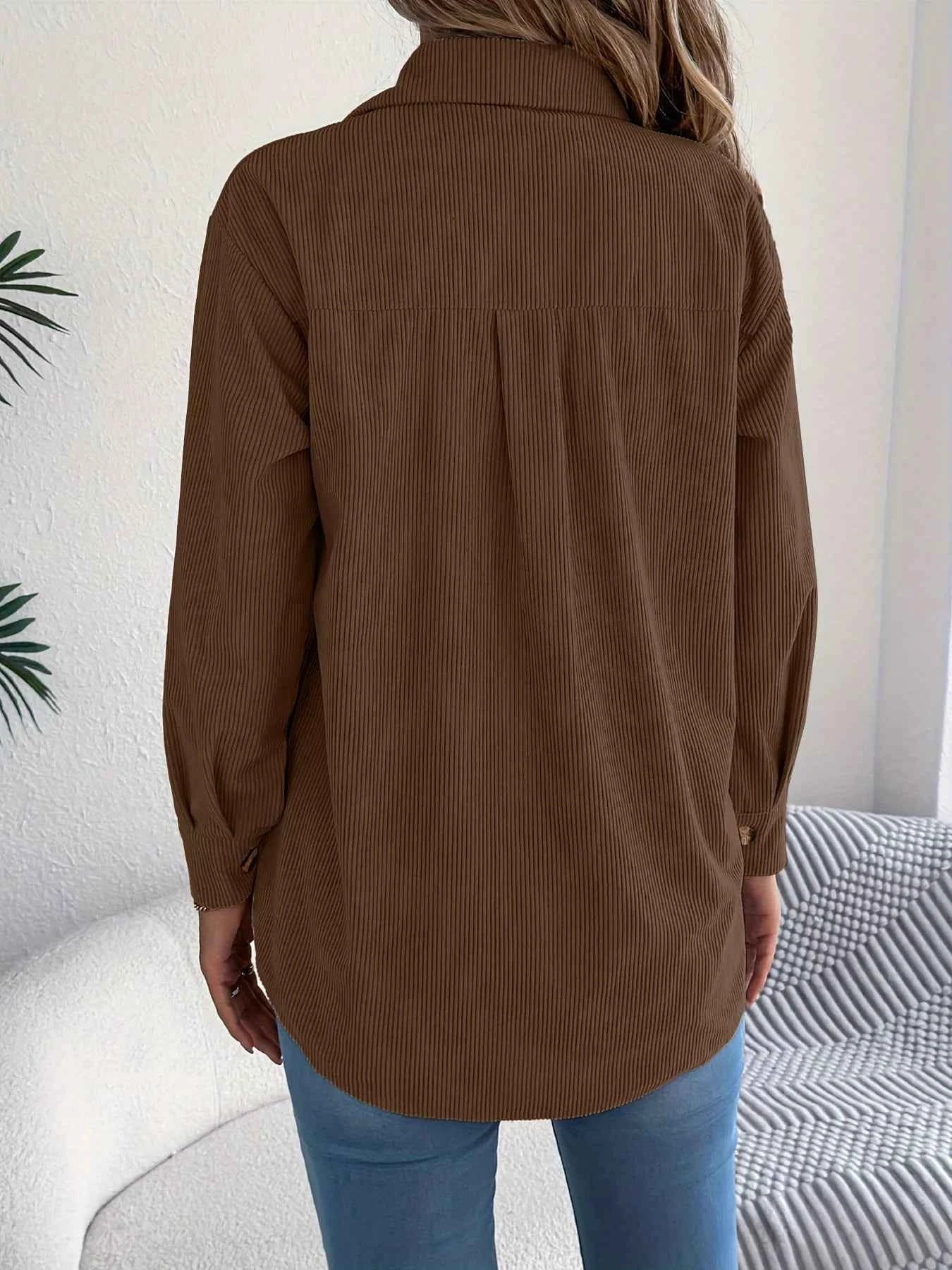 Corduroy Button-Up Long Sleeve Shacket 1a7065c2b52f43c1a2a168bbe483273f-Max-Origin