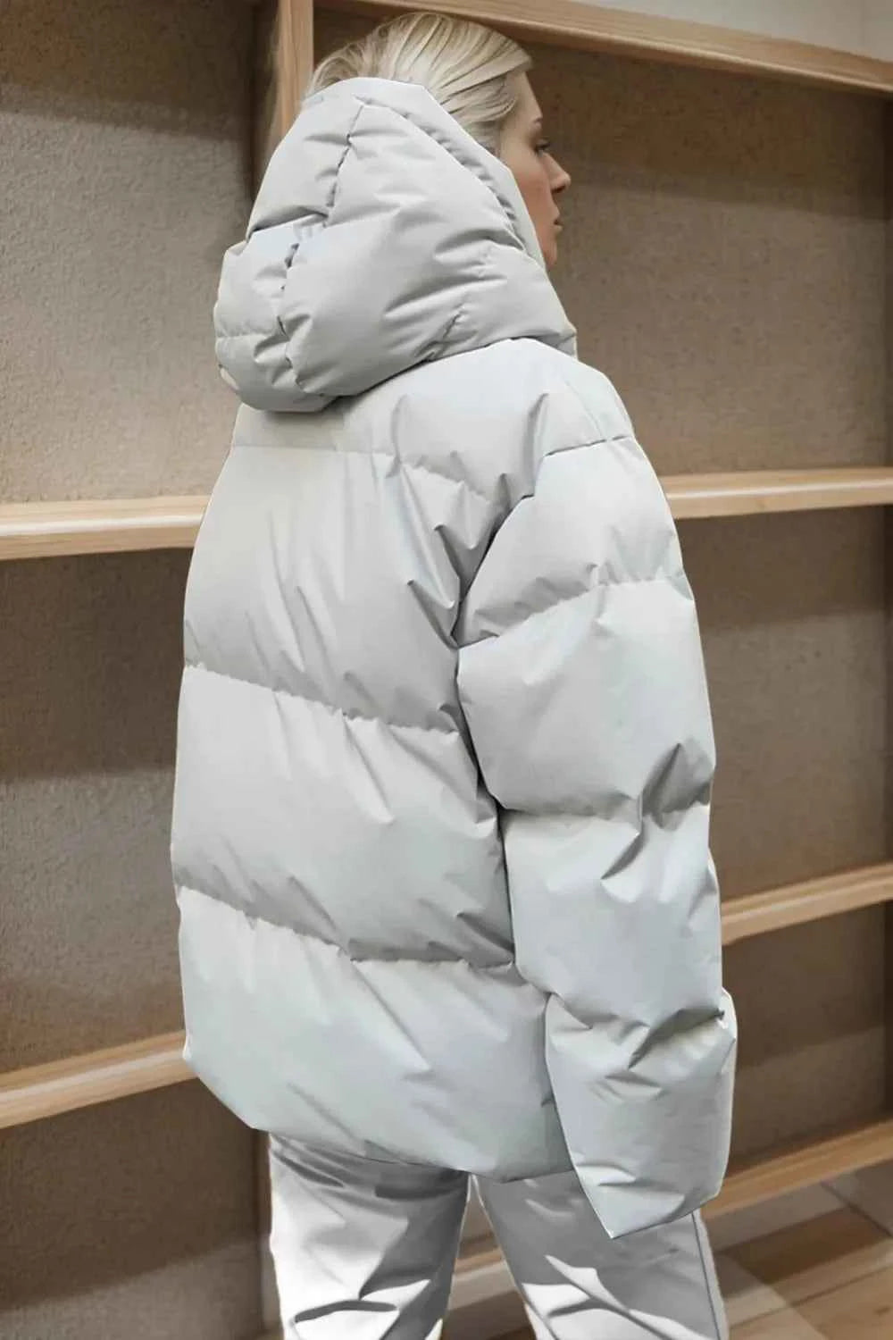 Pocketed Zip Up Hooded Puffer Jacket 1a825c58-58ea-4034-a4b5-dc2f57c8aa6a-Max