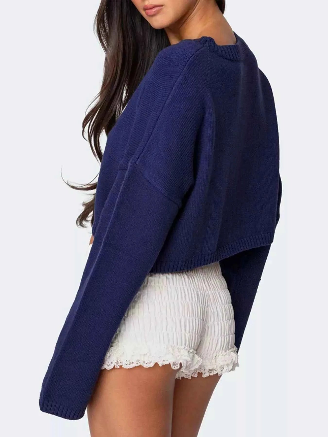 Bow Round Neck Cropped Sweater 1a900d51-df88-419d-81c0-23e7801d1b48-Max-Origin