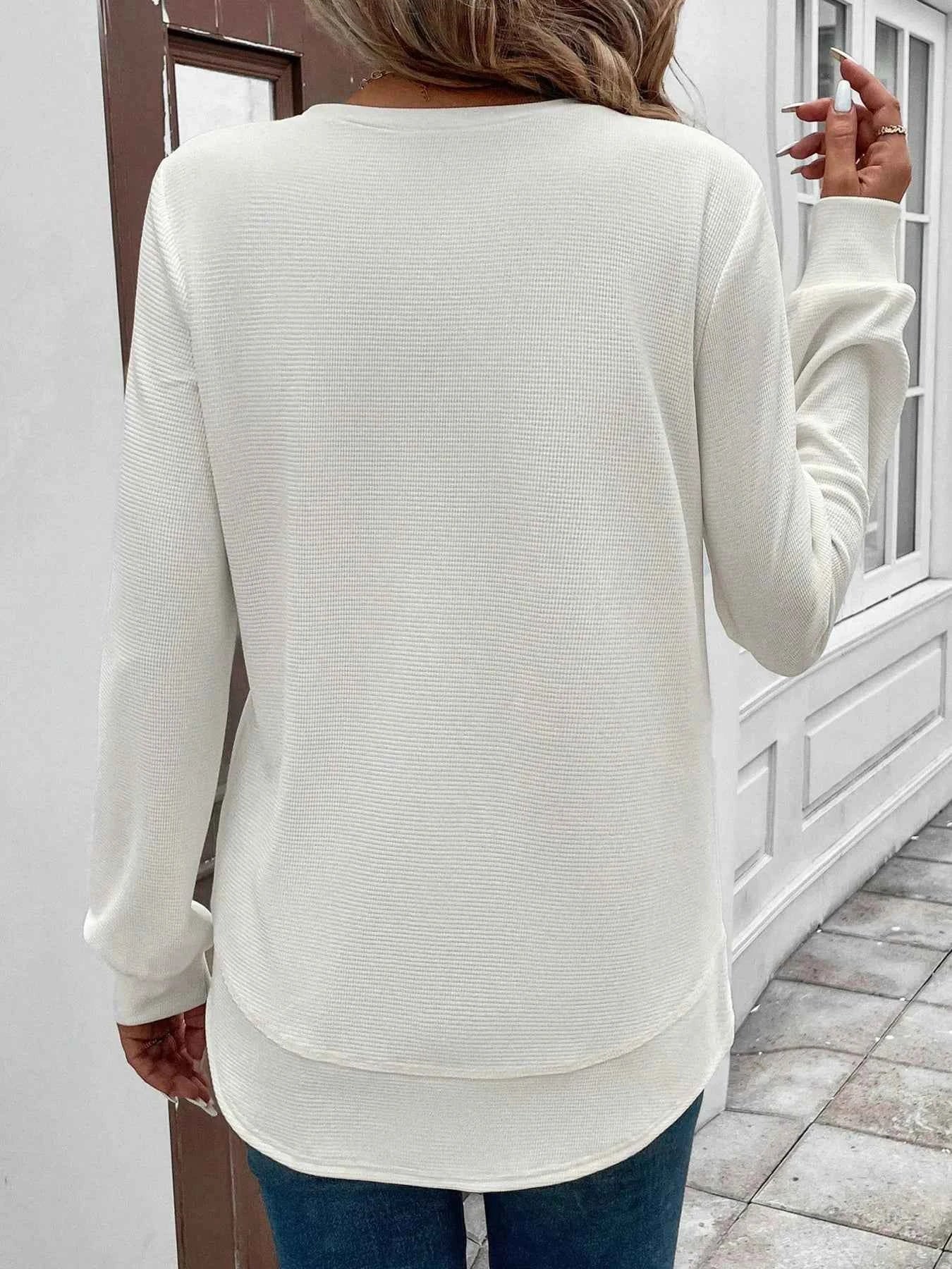 Round Neck Long Sleeve Casual Sweatshirt 1a9a70eee63d4118a309a2a097ed3e89-Max-Origin