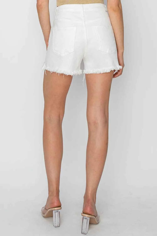 Button Fly Frayed Hem Denim Shorts 1ab5010e-a4af-477d-a691-f1699efaed90-Max