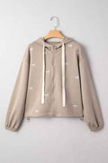 Bow Embroidered Zip-Up Hoodie Goat 1ac4a9a7-2bf7-416f-812b-77ce445e2ade