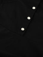 Lace Detail Button Front Long Sleeve Dress 1ad1bf32e7004acebec4647fe6ca7057-Max