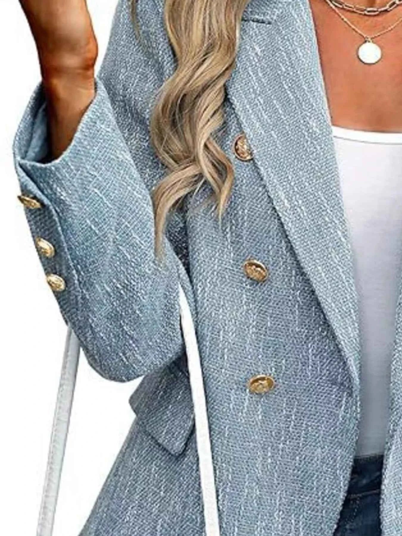 Double-Breasted Lapel Collar Blazer 1ad6cc5f-489f-4aa8-a9fc-d853364279ee-Max-Origin