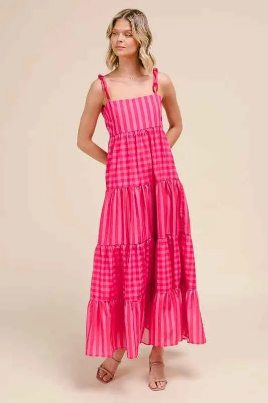 Stripe Tiered Maxi Dress with Colorful Chain Strap 1ae65da61871466a803bf60ed67fc537-Max-Origin