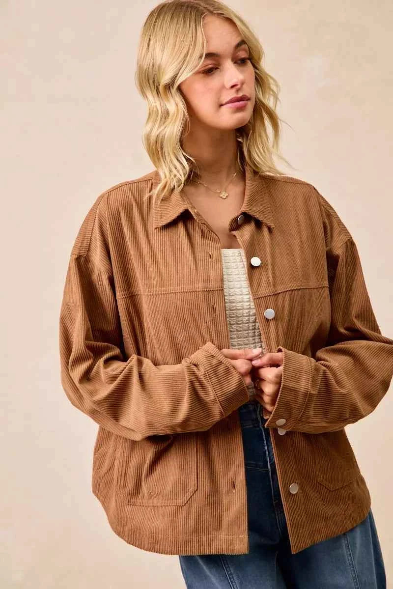 Corduroy Relaxed Fit Shacket with Back Pleat 1ae8c8b8238844c28b4a0e87fc7c35fa-Max-Origin