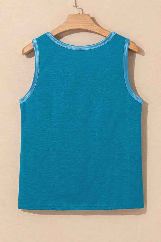 Metallic Contrast Trim Scoop Neck Tank Top 1aecdf24-11d3-446b-9c06-df8ca5c678ac_cbfe5913-89ba-4b93-a67f-e5e5a8e14975