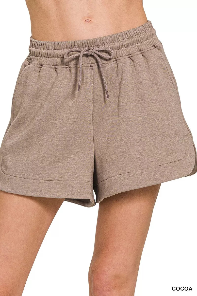 Zenana Scuba Elastic Waistband Shorts With Pocket 1afe2521eb784647bee8acf023cab16b-Max-Origin