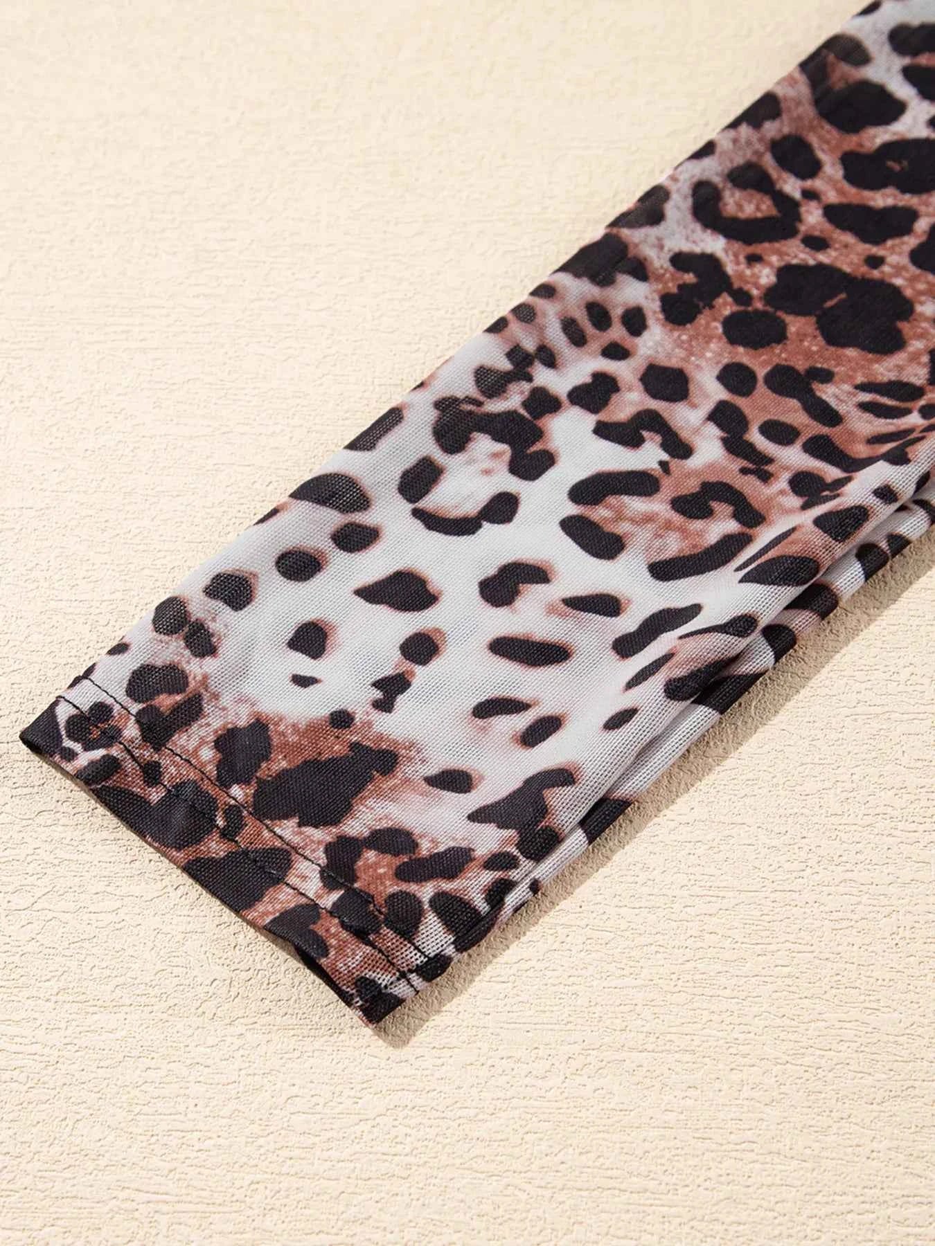 Leopard Print Long Sleeve Mock Neck Bodysuit 1b03cac78a194ed298fcfa13e4c978b8-Max-Origin
