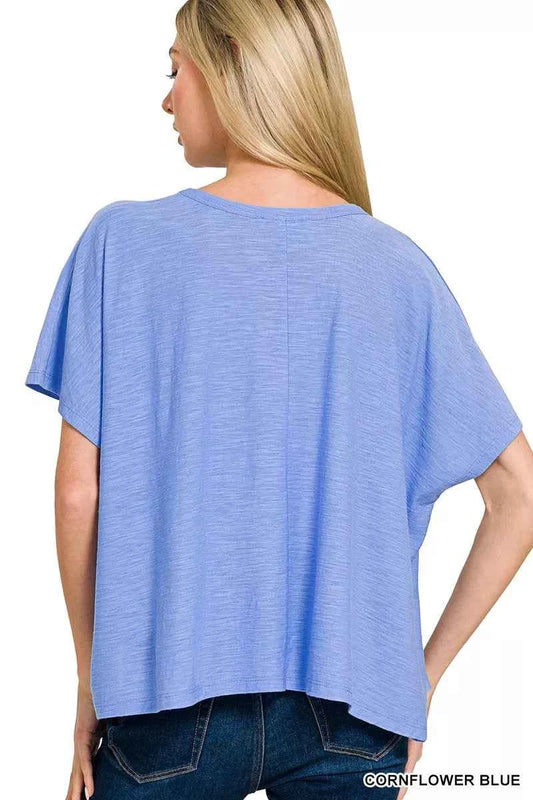 Round Neck Short Sleeve T-Shirt 1b044c2ff3184ab5843751b4145e7fce-Max-Origin